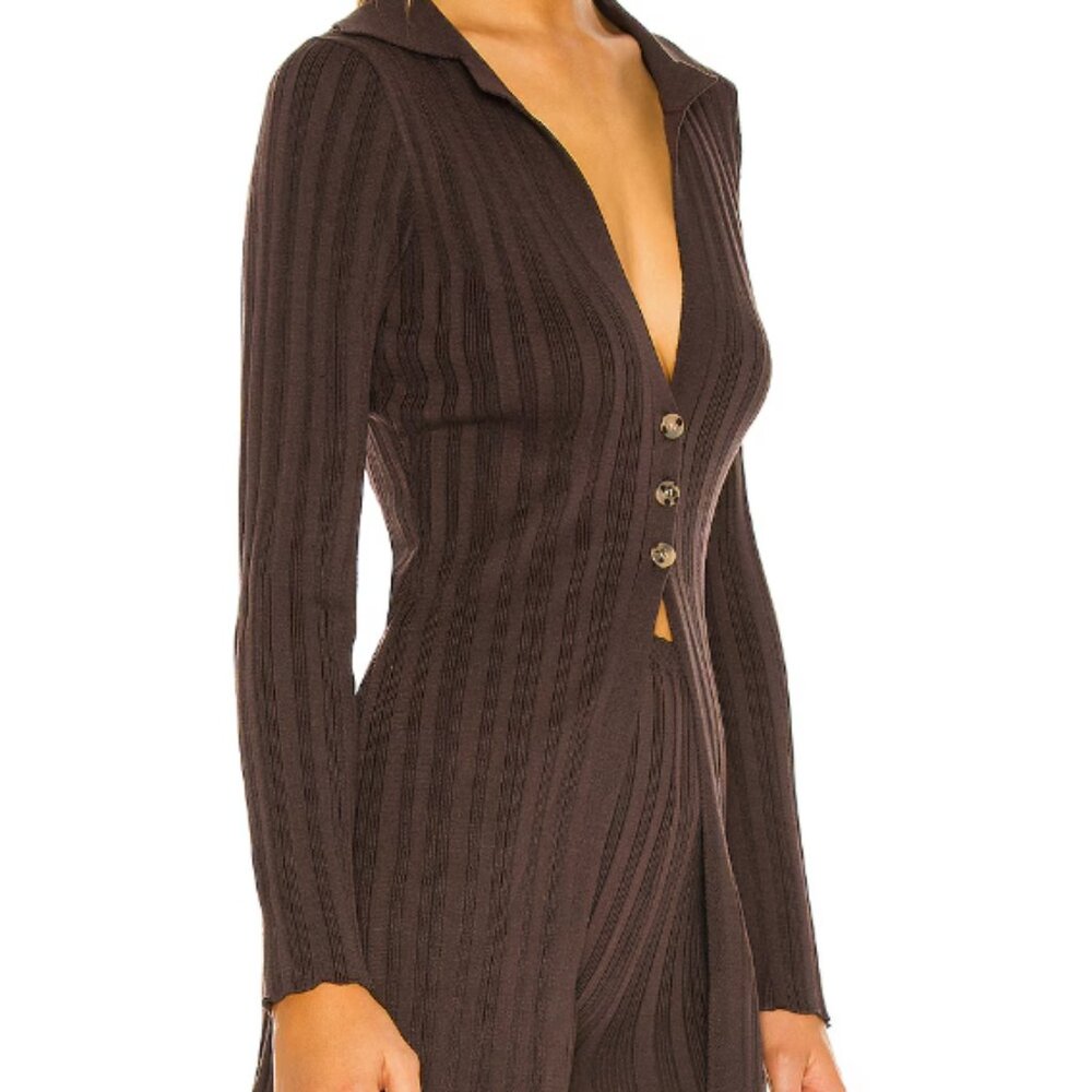 The Line by K Nidia Cardigan in Chocolate Sz XS